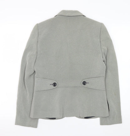 Planet Women Grey Tailored Single-Breasted Blazer Size 10