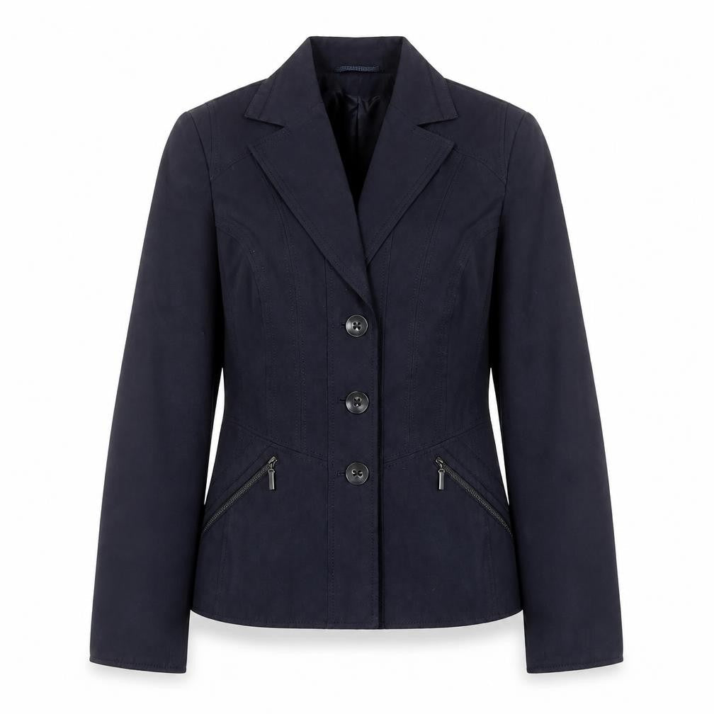 Artigiano Women's Blue Size 12 Blazer Jacket Classic Smart Lined