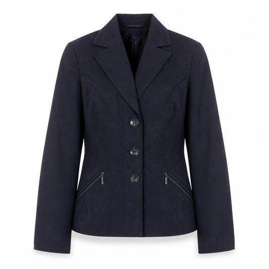 Artigiano Women's Blue Size 12 Blazer Jacket Classic Smart Lined