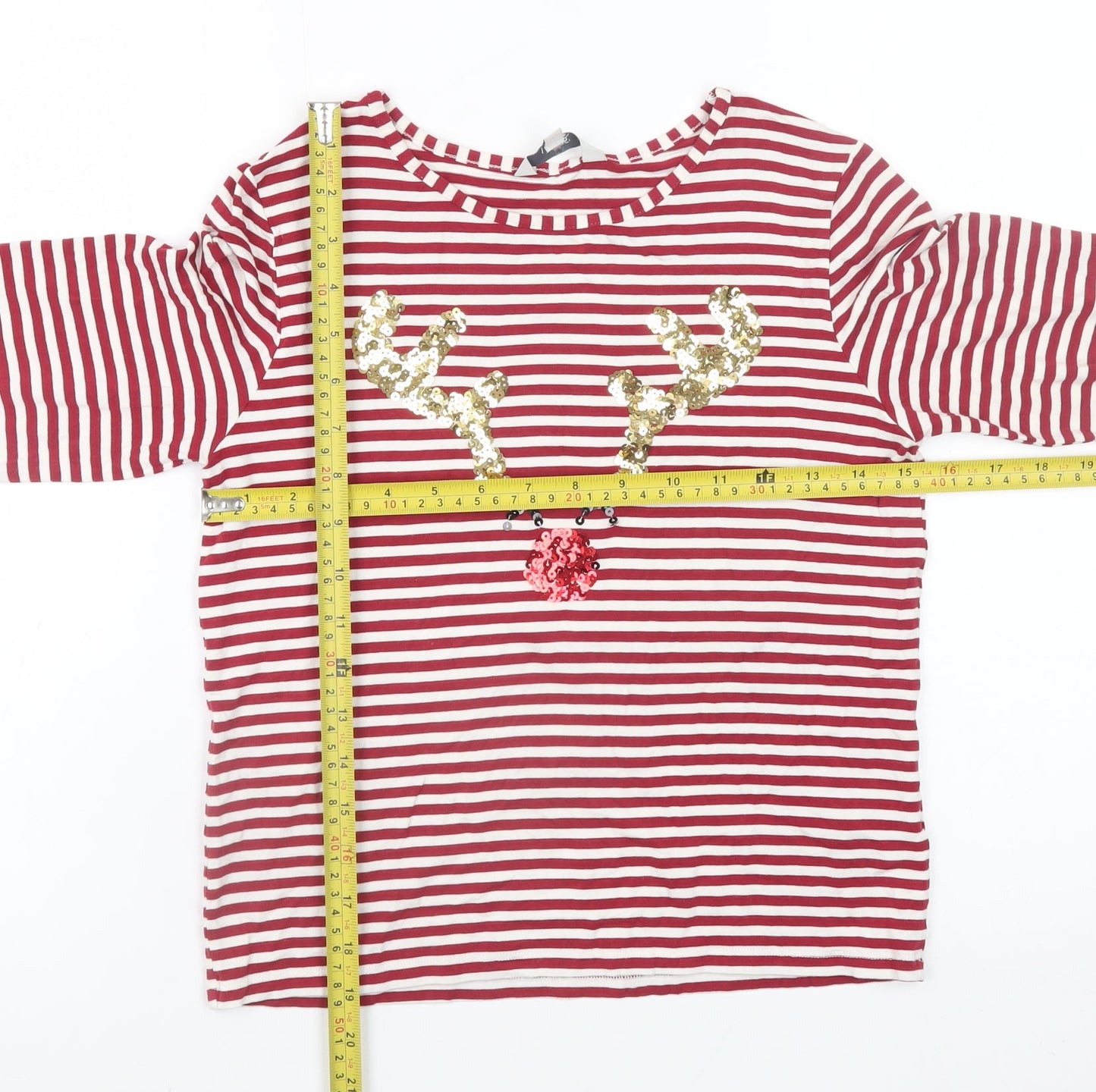 Girls UK Size 13-14 Years Miss E-Vie Red Basic T-Shirt