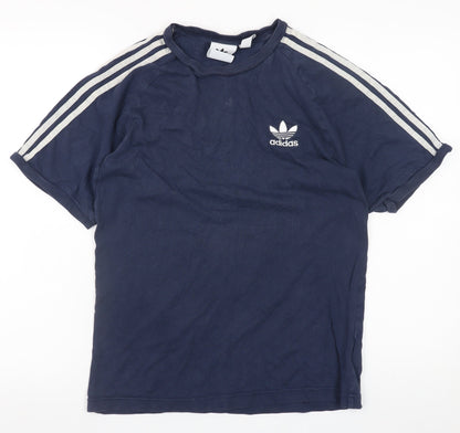 Mens UK Size S adidas Blue  T-Shirt