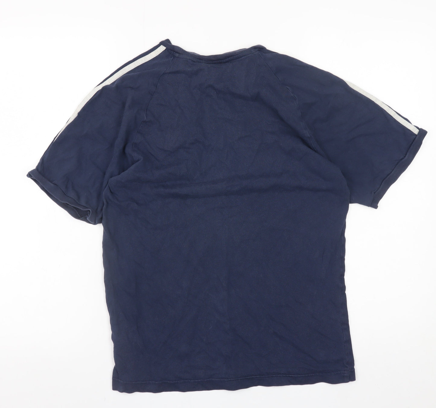 Mens UK Size S adidas Blue  T-Shirt