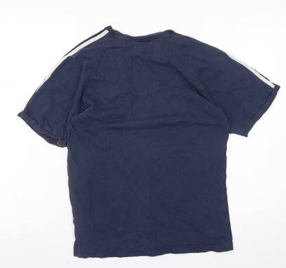 Mens UK Size S adidas Blue  T-Shirt