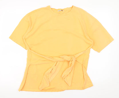 Womens UK Size M PEP&CO Yellow Basic T-Shirt