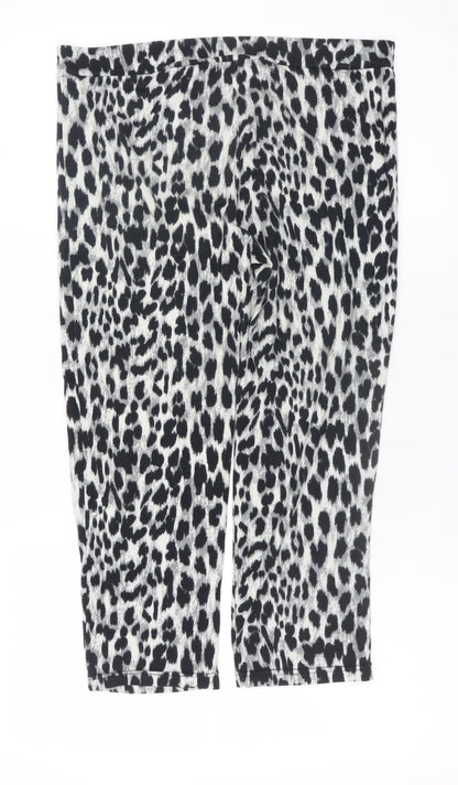 Womens UK Size L Poof!  Capri Multicoloured Leggings