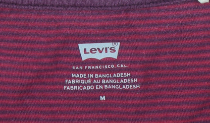 Womens UK Size M Levi's Red Basic T-Shirt