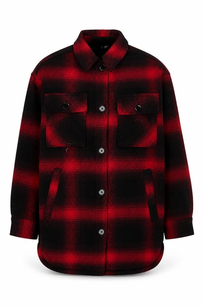 Mens UK Size XS H&M Red Shirt Jacket