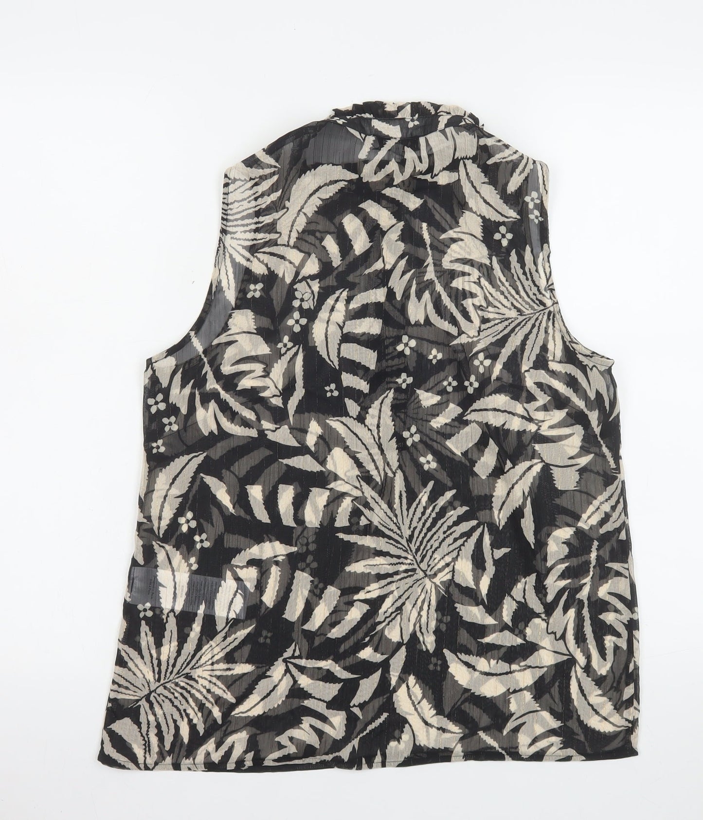Womens UK Size 8 Morgan Black Tunic Blouse