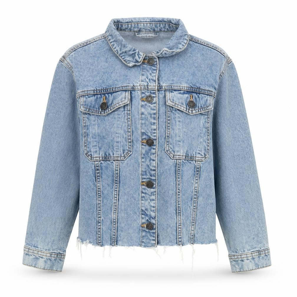 Womens UK Size M Noisy may Blue Basic Jacket