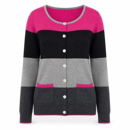Womens UK Size 10 Clements Ribeiro Multicoloured Cardigan Jumper
