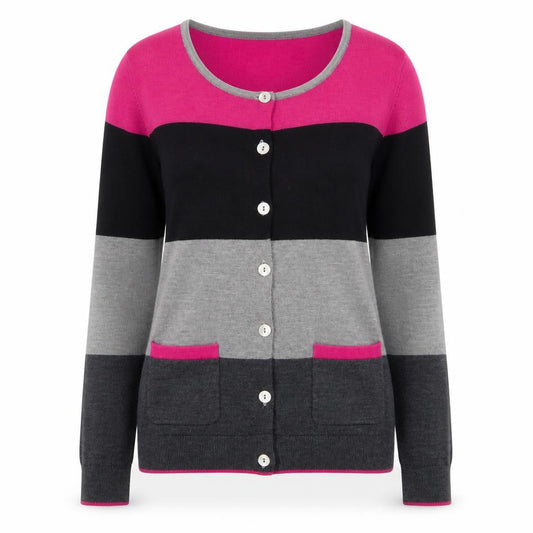 Womens UK Size 10 Clements Ribeiro Multicoloured Cardigan Jumper