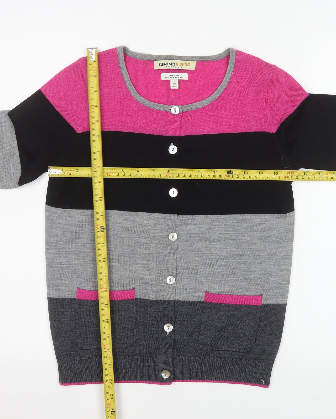 Womens UK Size 10 Clements Ribeiro Multicoloured Cardigan Jumper