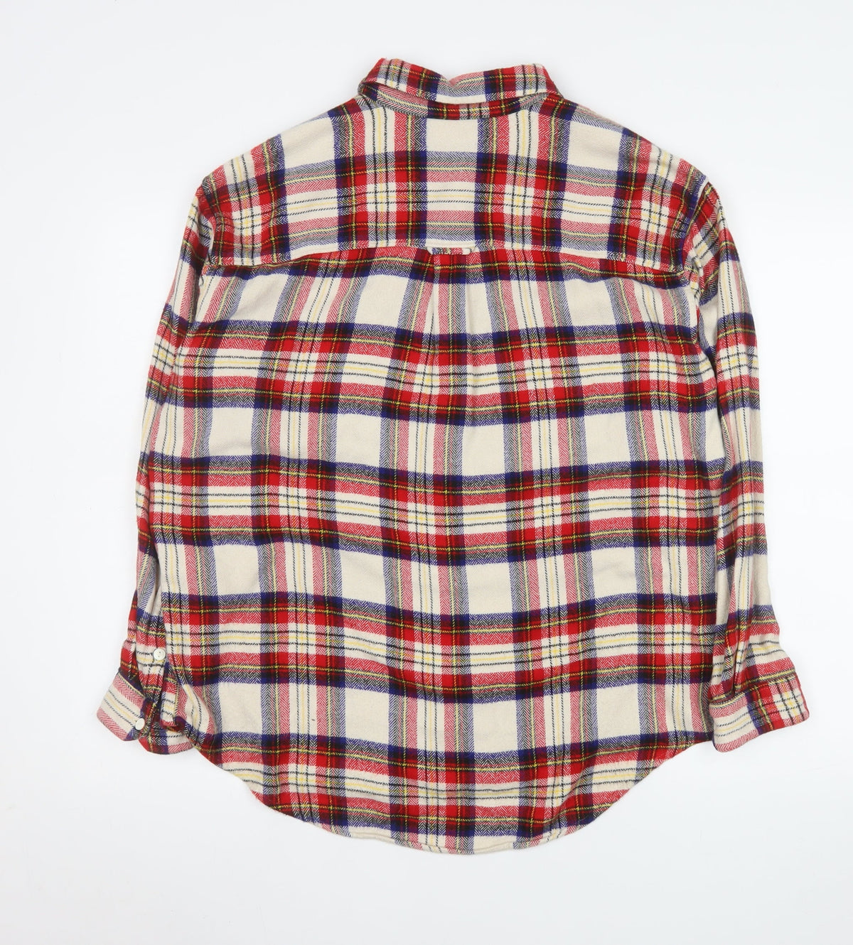 Levi's Men's Beige Check Flannel Button-Up Shirt Size M
