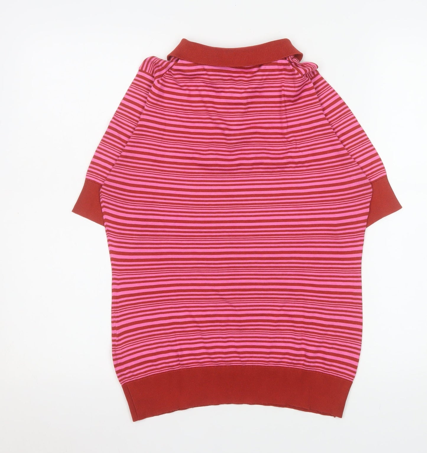 Womens UK Size L John Smedley Red Classic Polo