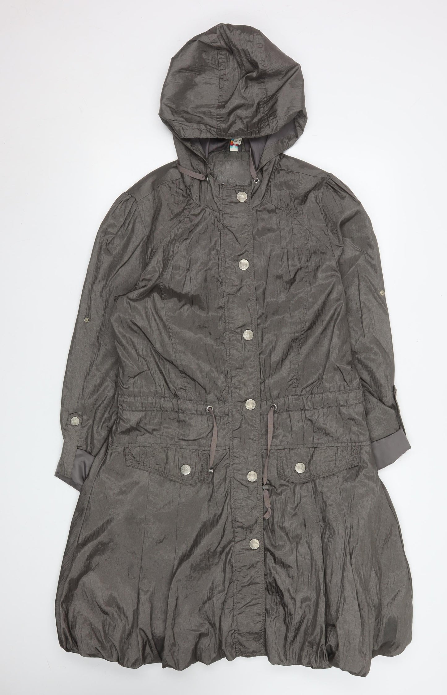 Womens UK Size 12 Denim Co Grey Parka Coat