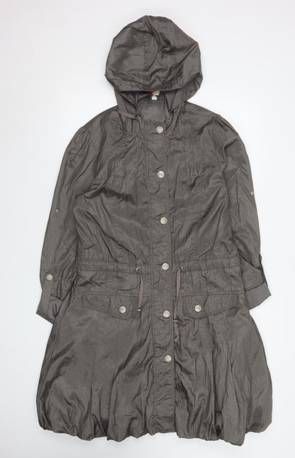 Womens UK Size 12 Denim Co Grey Parka Coat