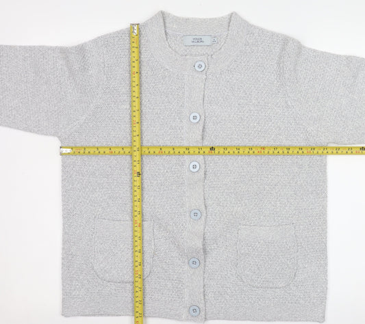 Womens UK Size 14-16 Honor Millburn Grey Cardigan Jumper