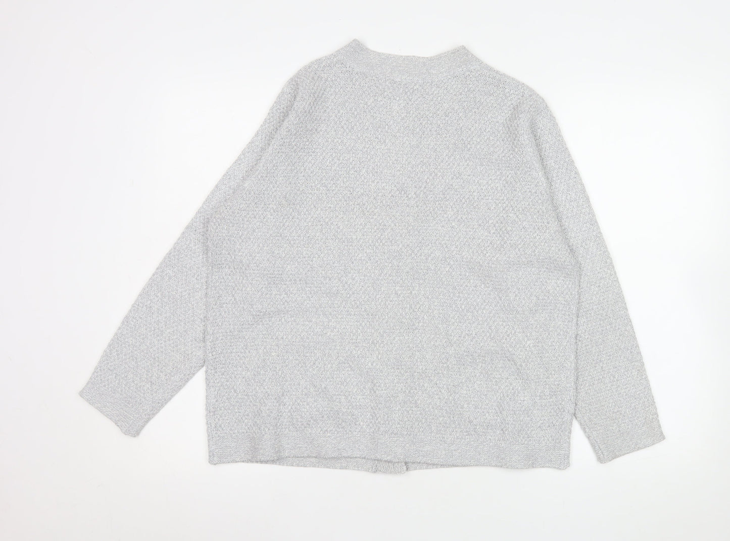 Womens UK Size 14-16 Honor Millburn Grey Cardigan Jumper