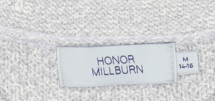 Womens UK Size 14-16 Honor Millburn Grey Cardigan Jumper