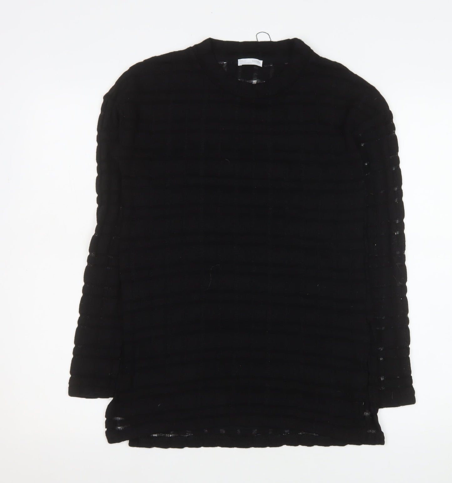 Womens UK Size S Zara Black Basic Blouse