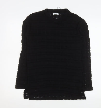 Womens UK Size S Zara Black Basic Blouse