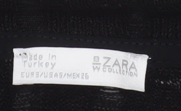 Womens UK Size S Zara Black Basic Blouse
