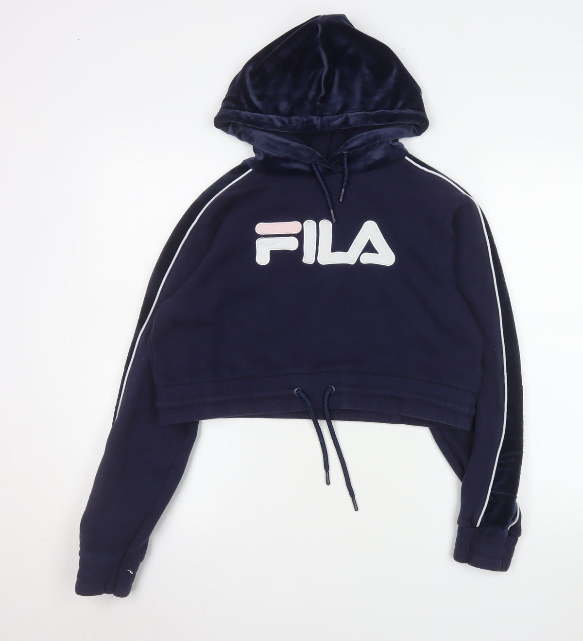 Womens UK Size 12 FILA Blue Pullover Hoodie
