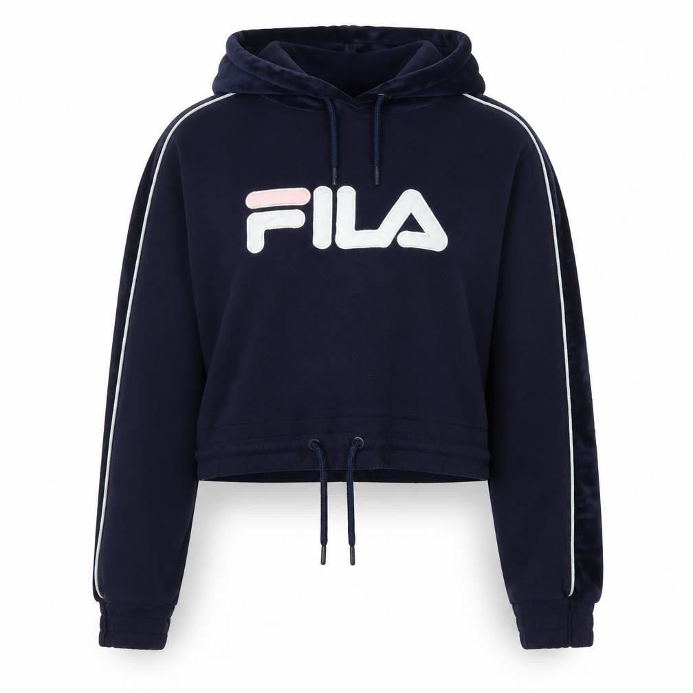 Womens UK Size 12 FILA Blue Pullover Hoodie