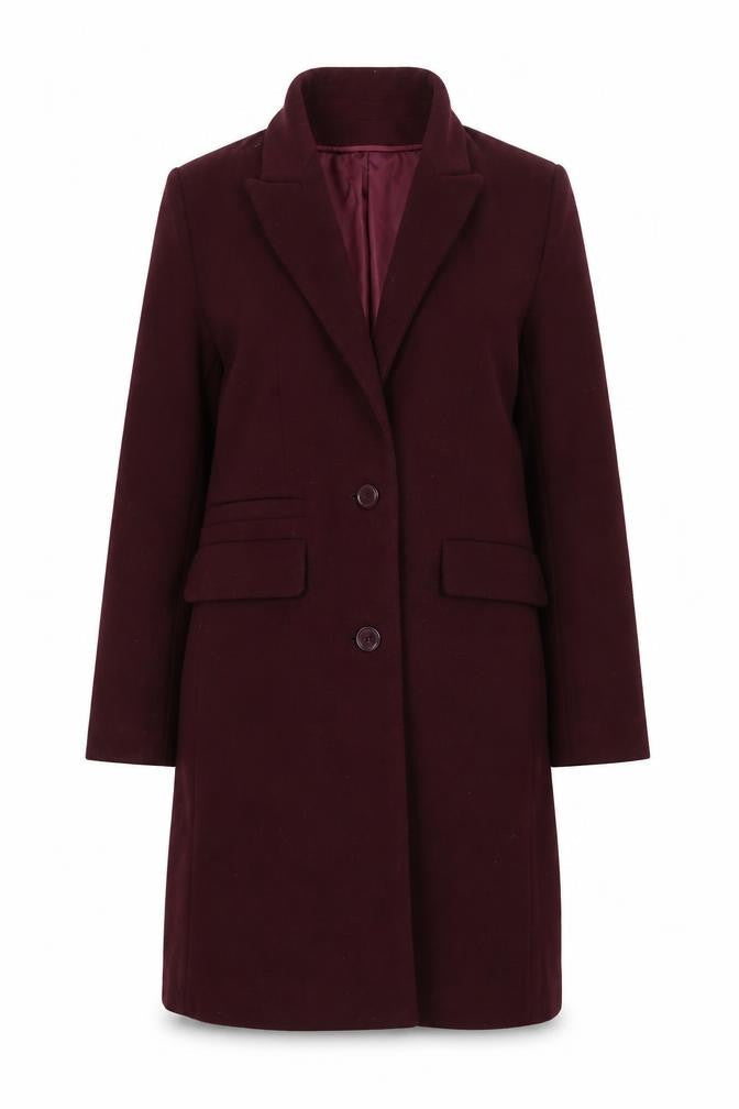 Womens UK Size 6 Primark Red Overcoat