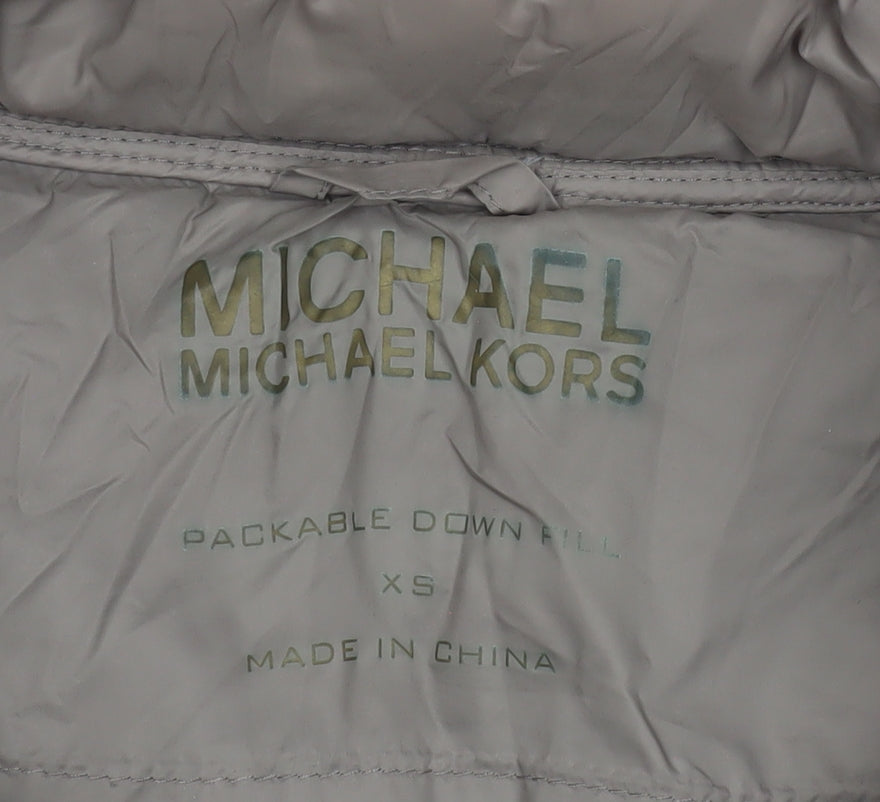 Womens UK Size XS Michael Kors Brown Puffer Jacket