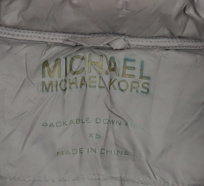 Womens UK Size XS Michael Kors Brown Puffer Jacket