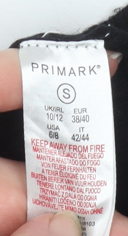 Womens UK Size S Primark Black Pullover Jumper
