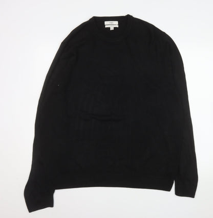 Mens UK Size 2XL Marks and Spencer Black Pullover Jumper