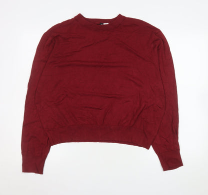 Mens UK Size M H&M Red Pullover Jumper