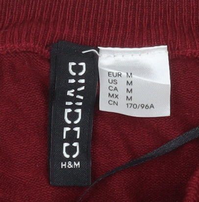 Mens UK Size M H&M Red Pullover Jumper