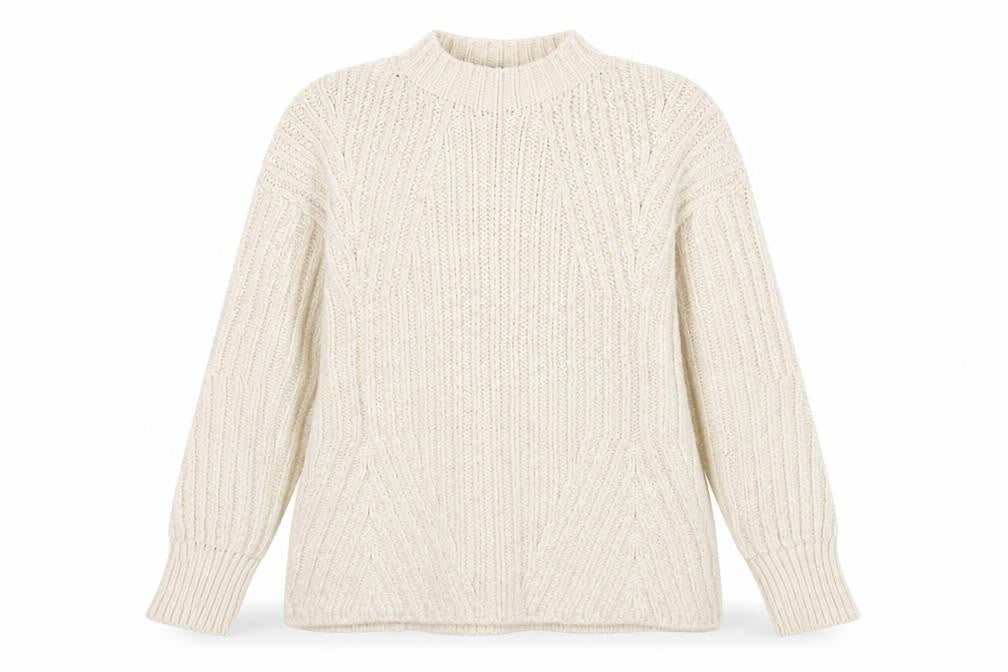Womens UK Size 10 Topshop Ivory Pullover Jumper