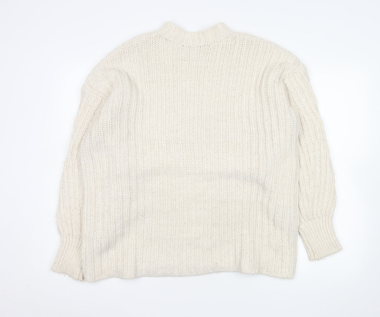 Womens UK Size 10 Topshop Ivory Pullover Jumper