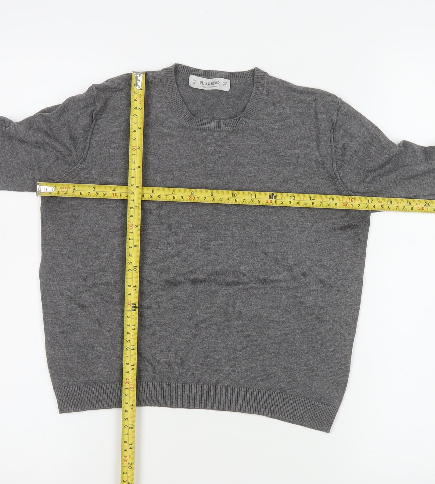 Womens UK Size 10 Pull&Bear Grey Pullover Jumper