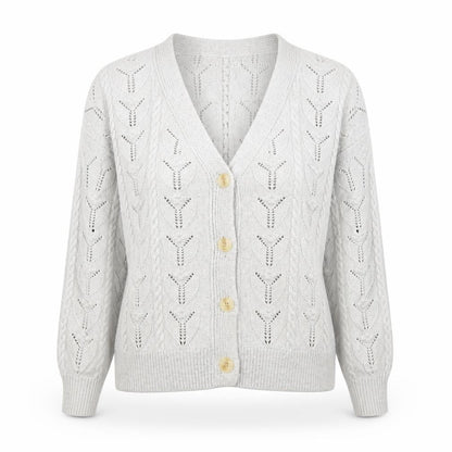 Womens UK Size M Marks and Spencer Grey Cardigan Jumper