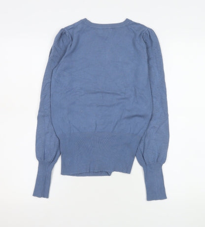 Womens UK Size S Marks and Spencer Blue Pullover Jumper
