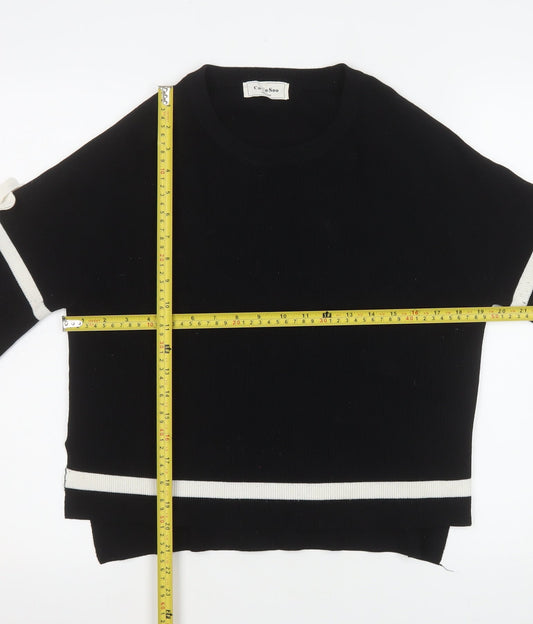 Womens UK Size 12 CoCo Soo Black Pullover Jumper