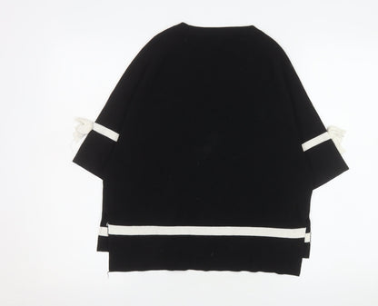 Womens UK Size 12 CoCo Soo Black Pullover Jumper