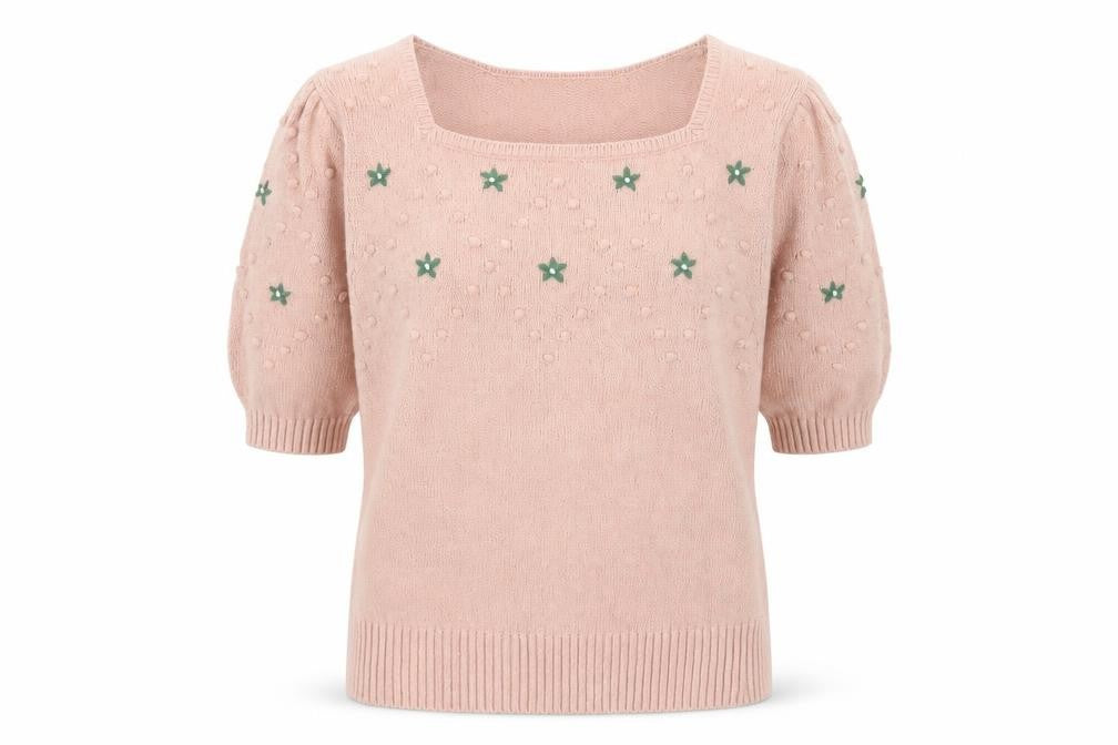 Womens UK Size S Monoprix Pink Pullover Jumper