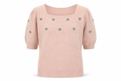 Womens UK Size S Monoprix Pink Pullover Jumper