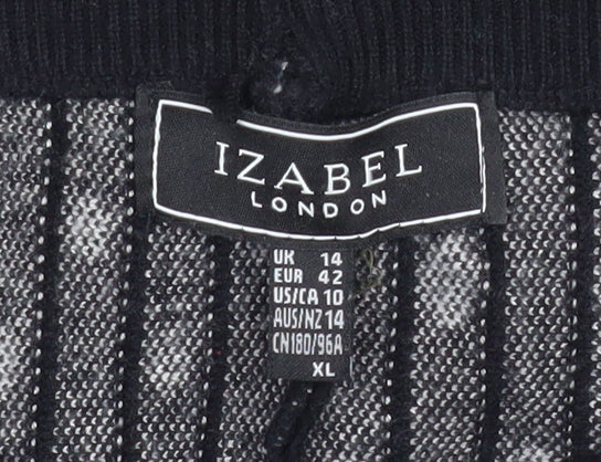 Womens UK Size 14 Izabel London A-Line Knit Skirt