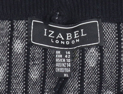 Womens UK Size 14 Izabel London A-Line Knit Skirt