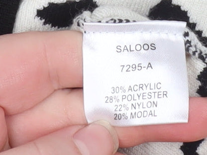 Womens UK Size 18 Saloos Black Cardigan Jumper