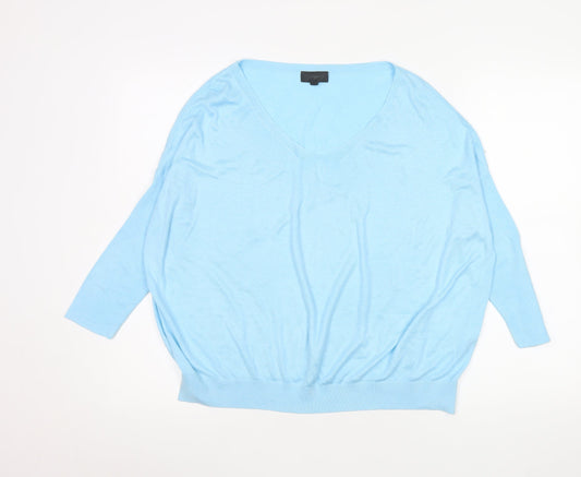 Womens UK Size 10 Topshop Blue Pullover Jumper