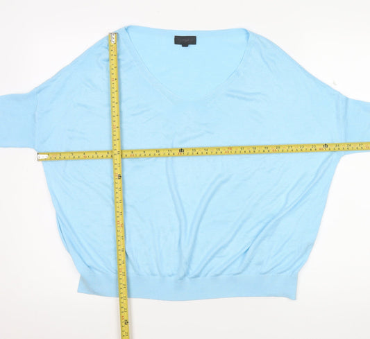 Womens UK Size 10 Topshop Blue Pullover Jumper