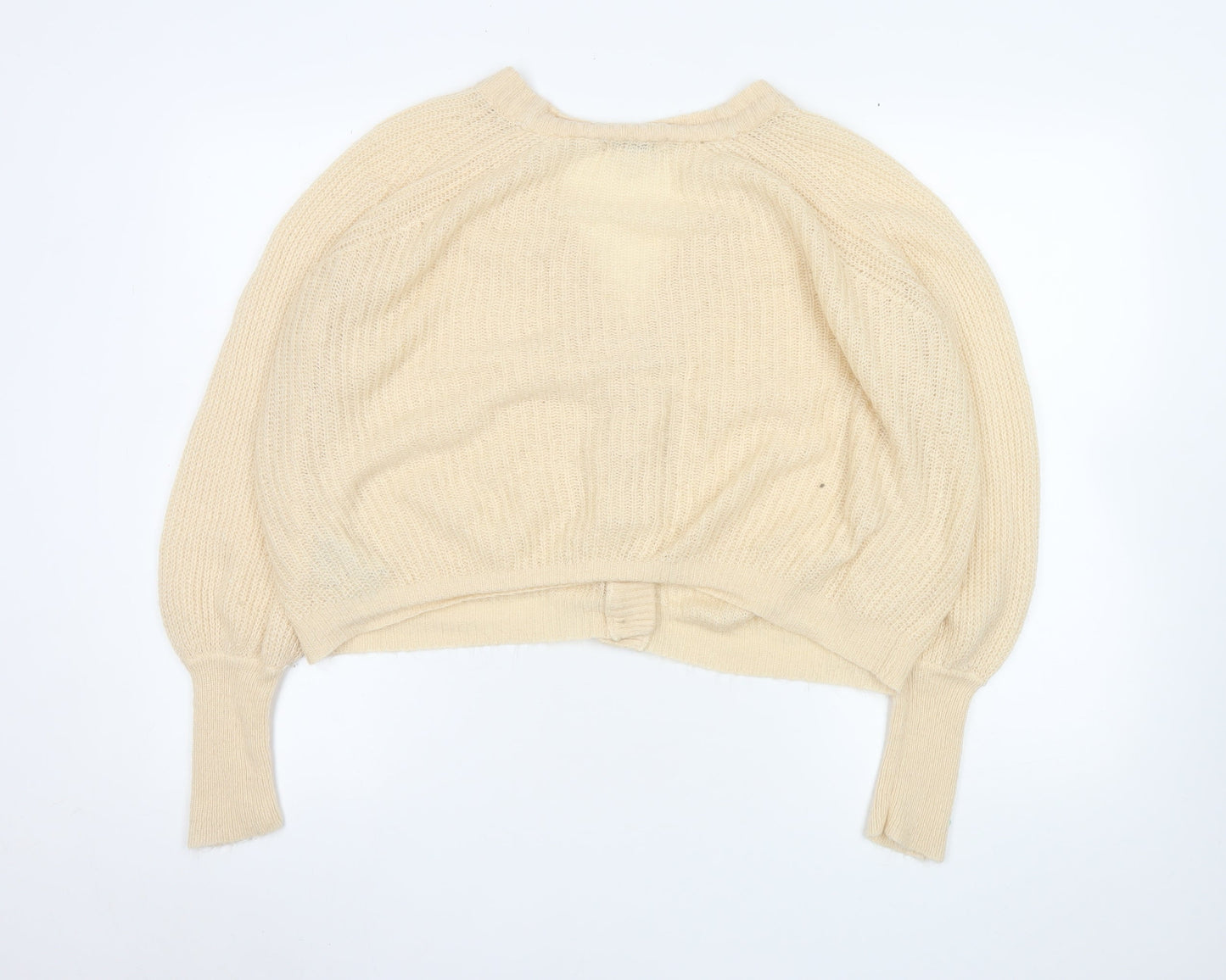 Womens UK Size M Brave Soul Beige Cardigan Jumper